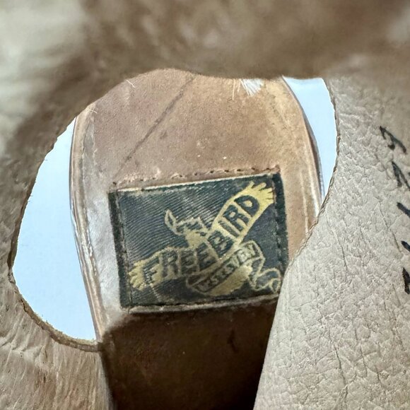 Freebird by Steven Quail Tan Leather sandals 7 - Picture 12 of 13